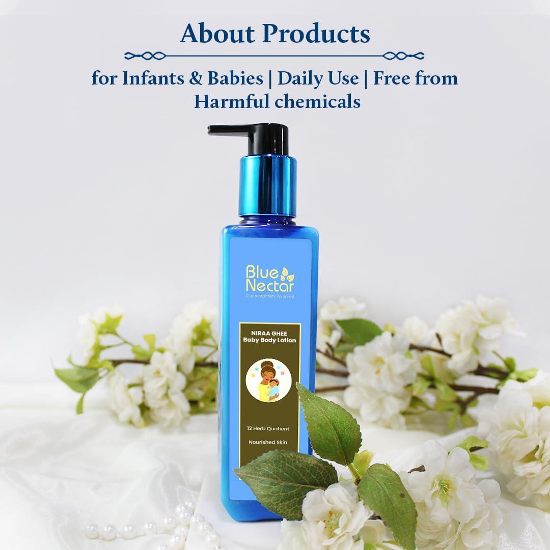 Loción Corporal para Bebés Blue Nectar con Ghee 200 ml