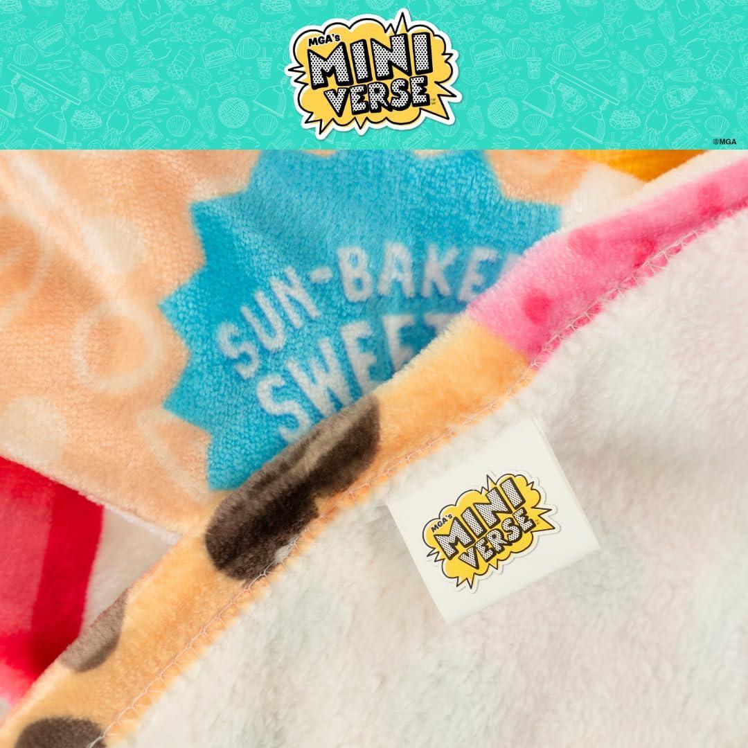 Manta Franco Miniverse Snacks 116x152 cm Suave y Colorida