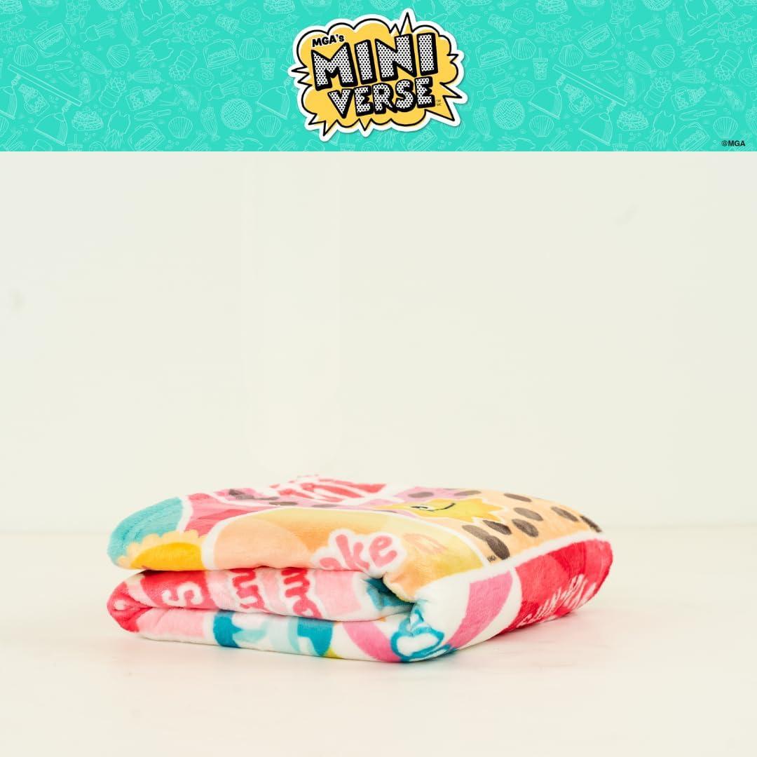 Manta Franco Miniverse Snacks 116x152 cm Suave y Colorida