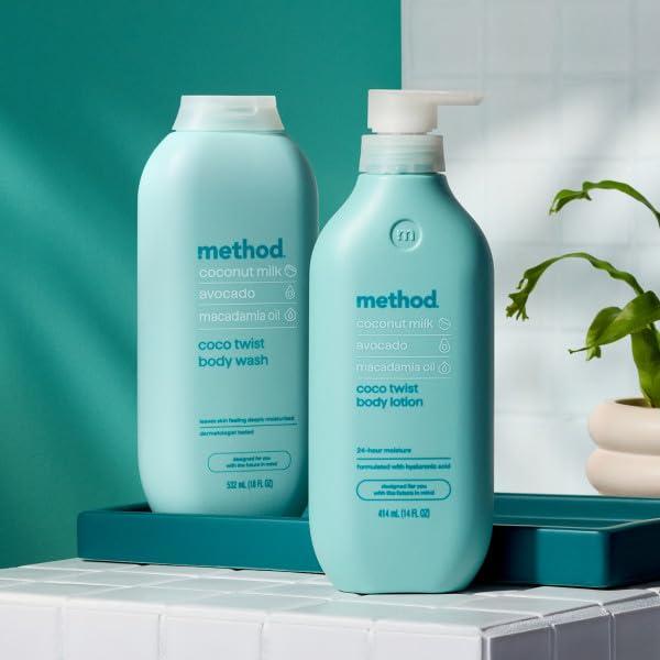 Paquete Cuidado Corporal Method Coco Twist - Loción 414ml, Gel 532ml, Desodorante 75ml