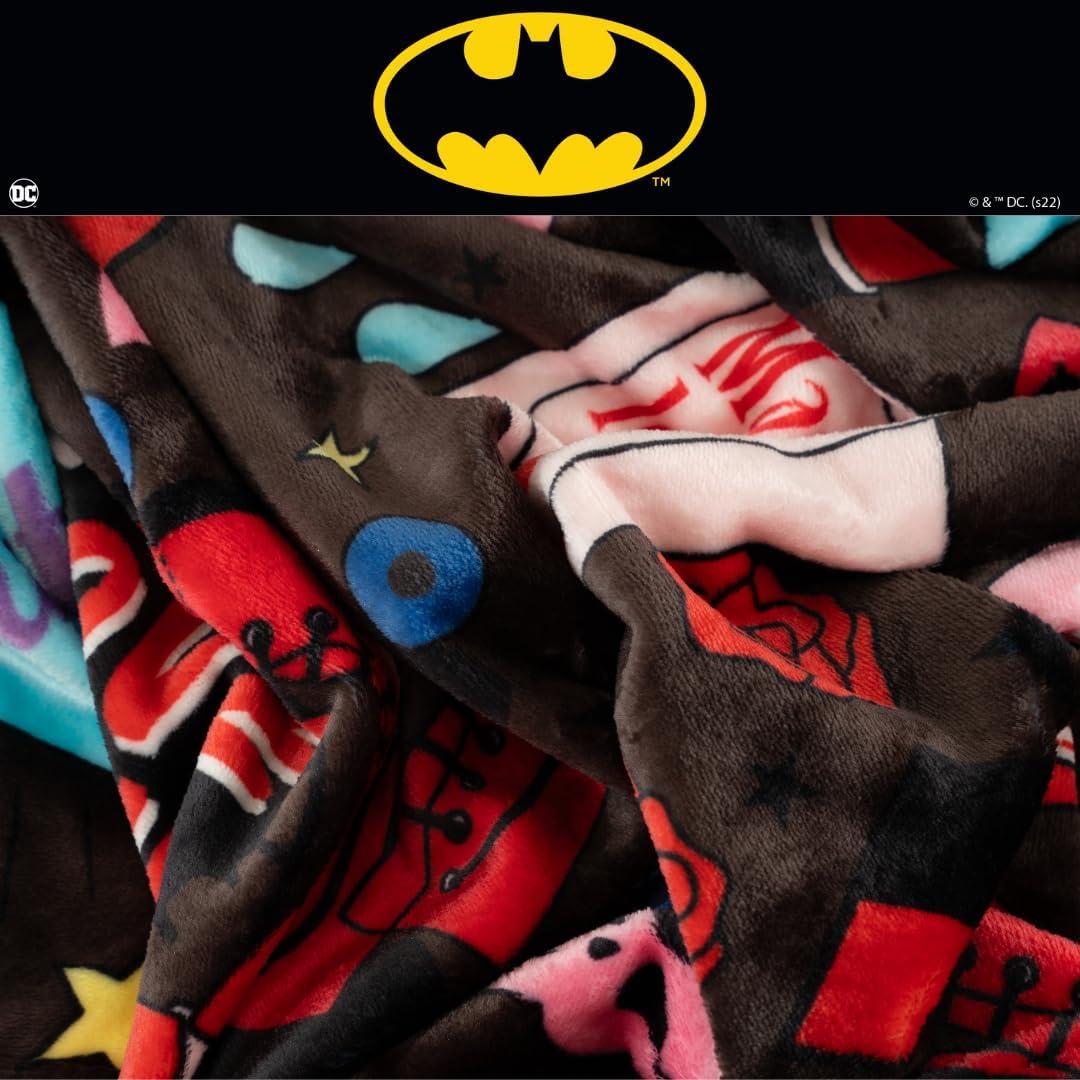 Manta de Batman Franco 116x152 cm Suave y Acogedora