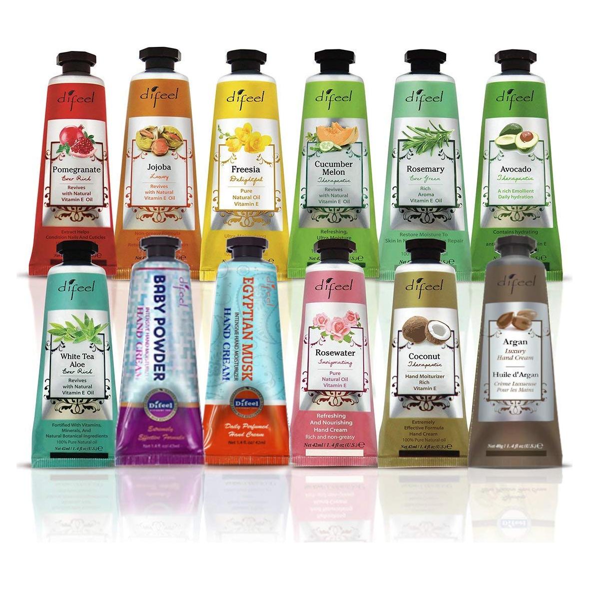 Crema de Manos de Lujo Difeel 40g - Paquete de 12 Piezas