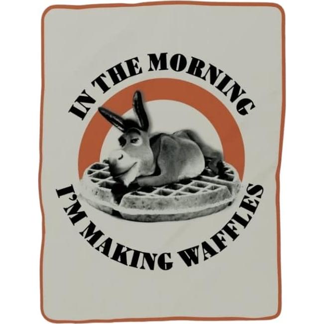 Manta Franco Shrek Burro Micro Raschel 116x152 cm