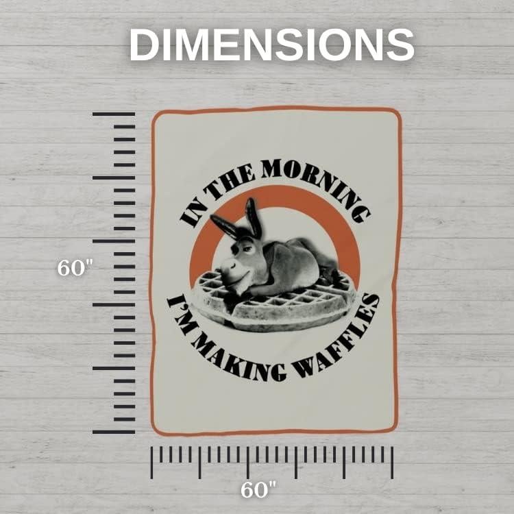 Manta Franco Shrek Burro Micro Raschel 116x152 cm