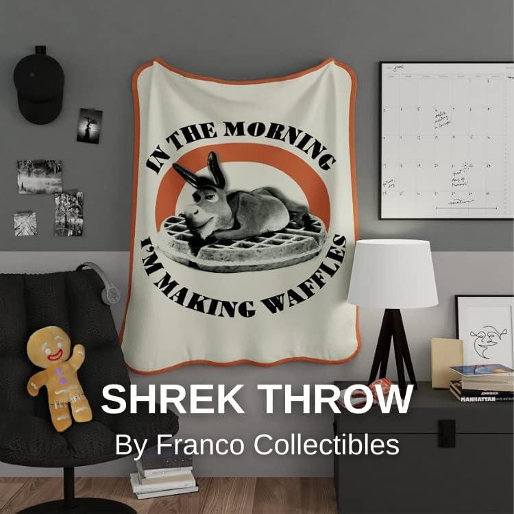 Manta Franco Shrek Burro Micro Raschel 116x152 cm