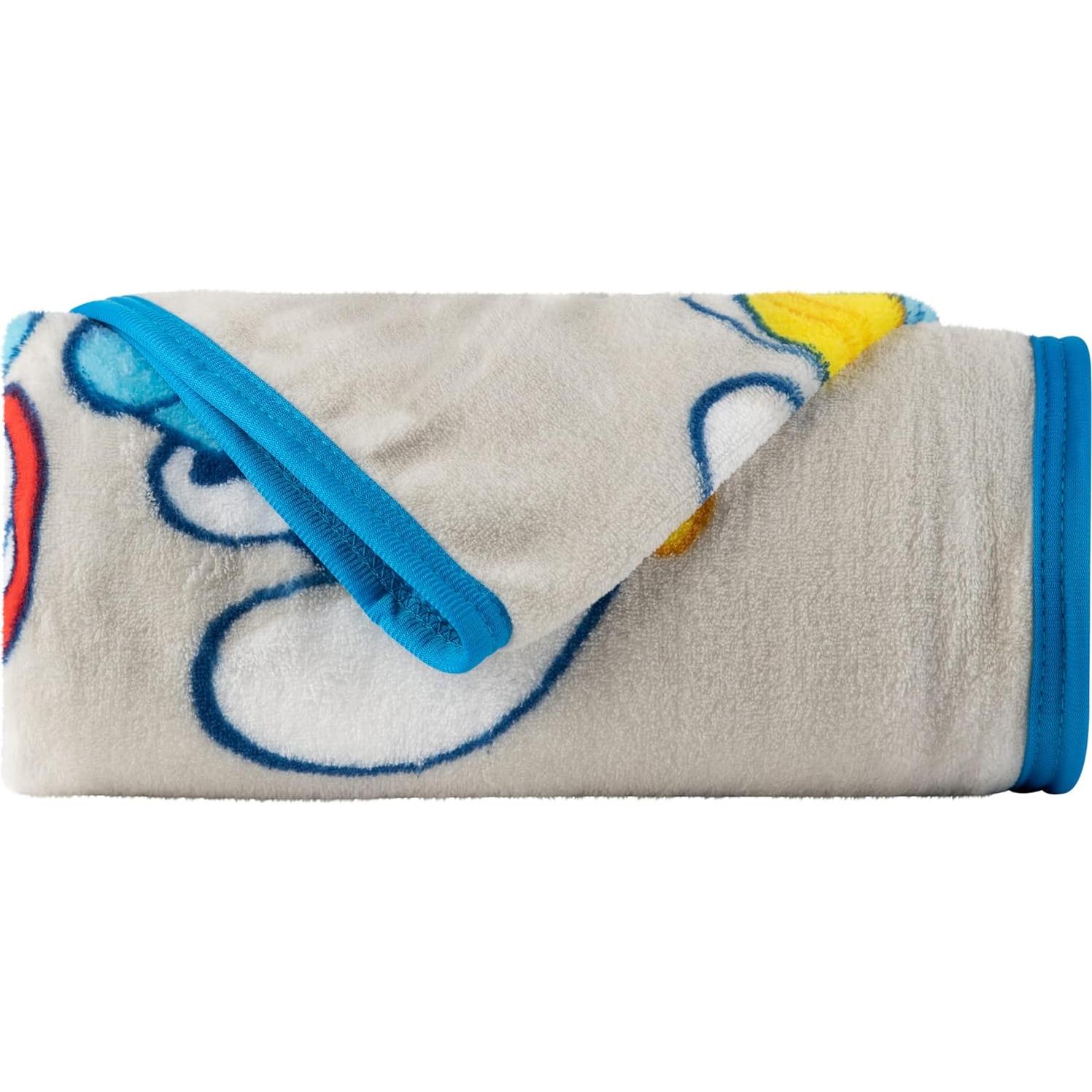 Manta Franco Los Pitufos Micro Raschel 116x152 cm