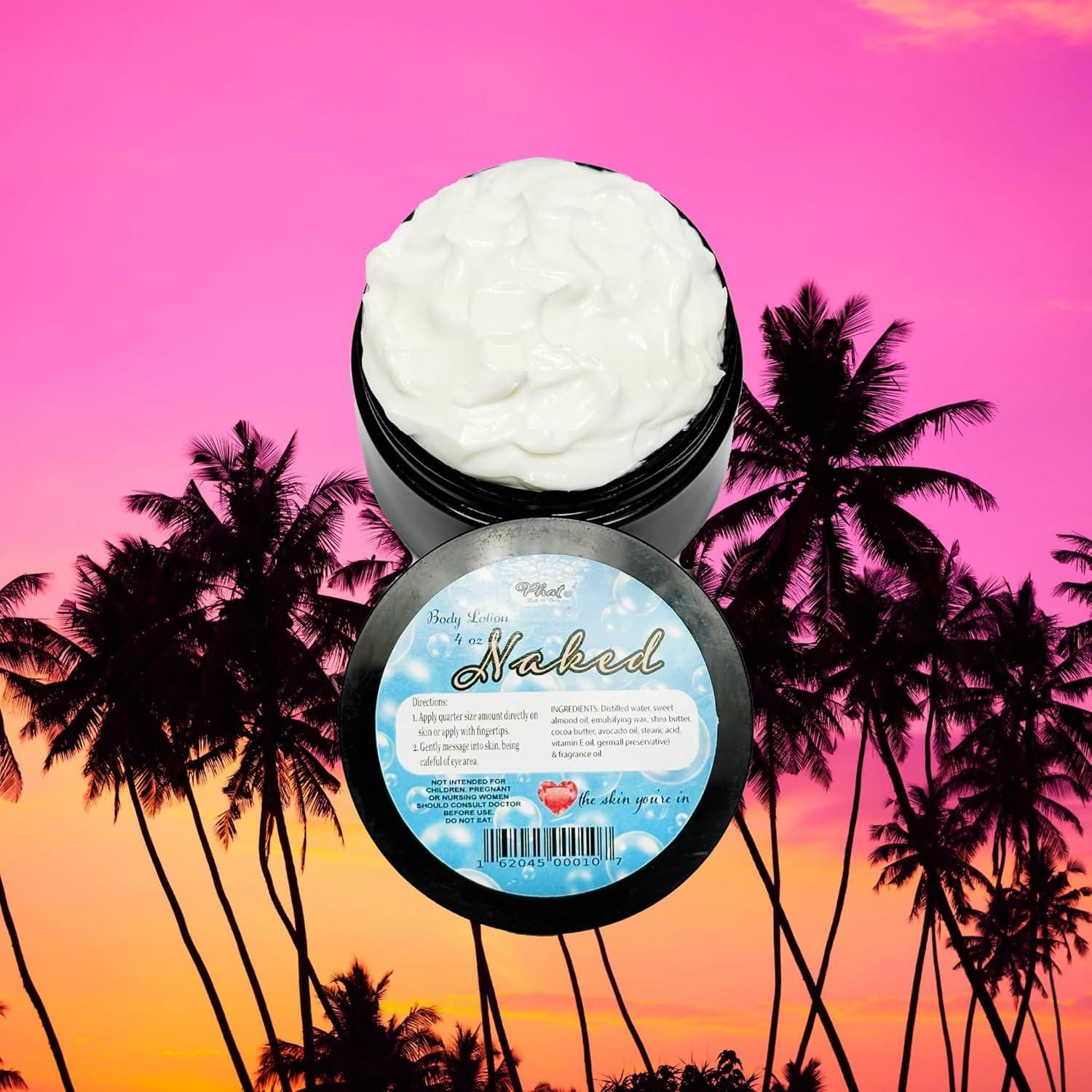 Loción Corporal Hidratante Naked 113g Manteca de Karité y Cacao