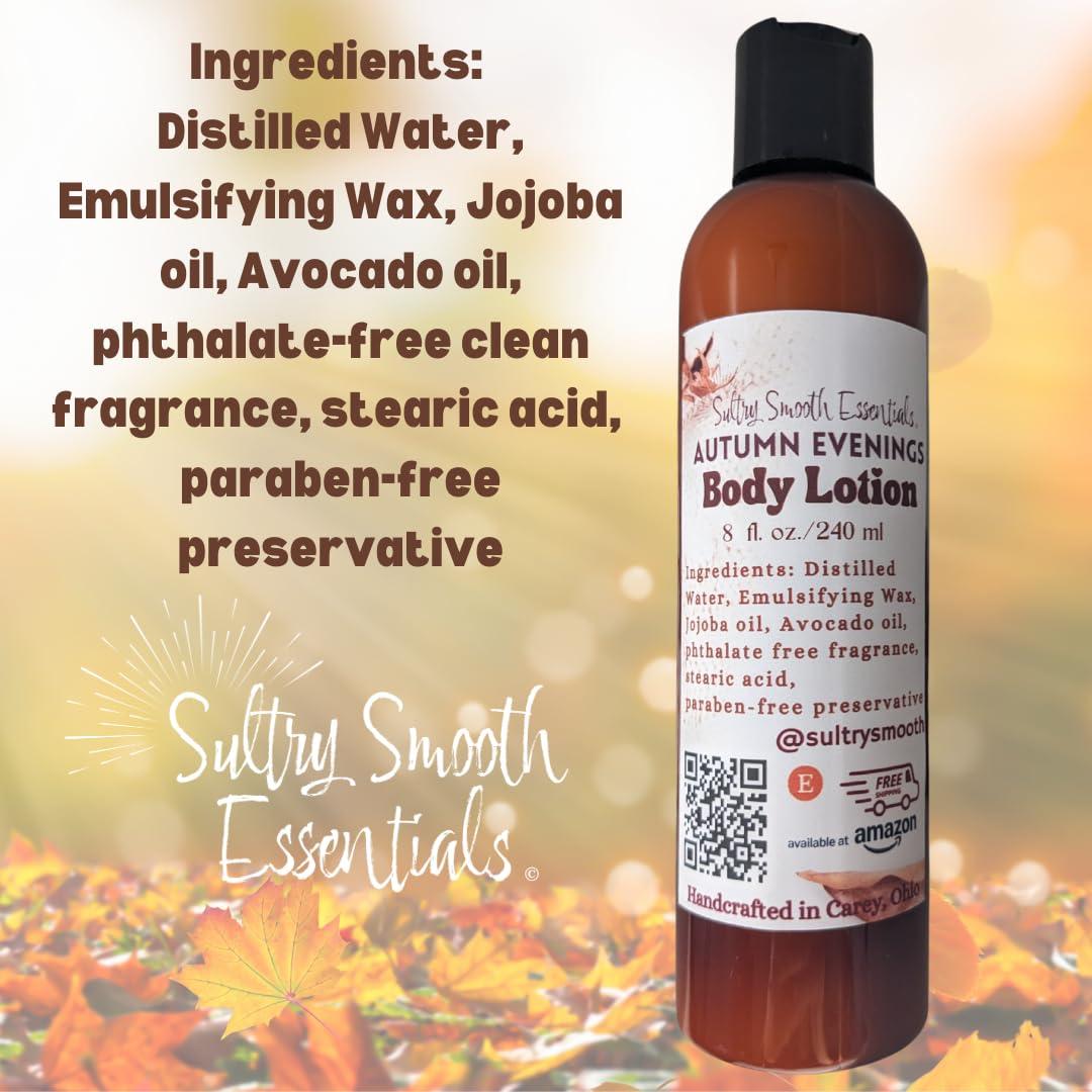 Loción Corporal Otoñal SultrySmooth 240 ml - Ámbar y Vainilla