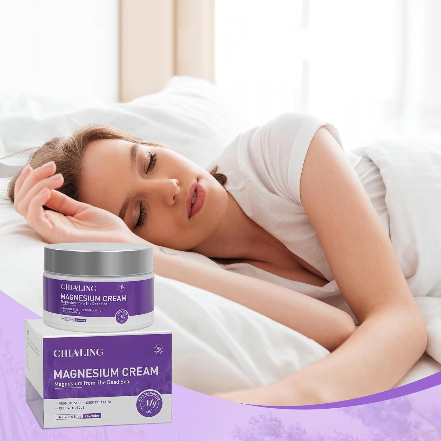 Crema de Magnesio CHIALING 113.4 g - Alivio Muscular y Relajante