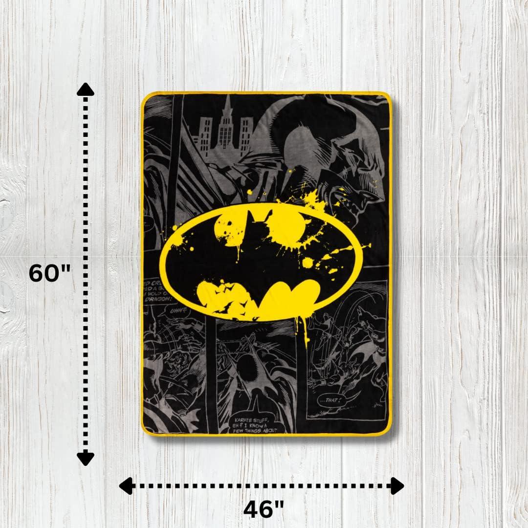 Throw de Batman Franco Collectibles 116x152 cm Micro Raschel