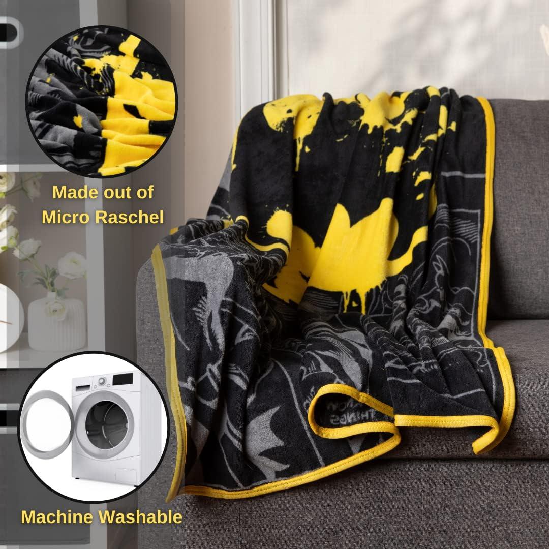 Throw de Batman Franco Collectibles 116x152 cm Micro Raschel