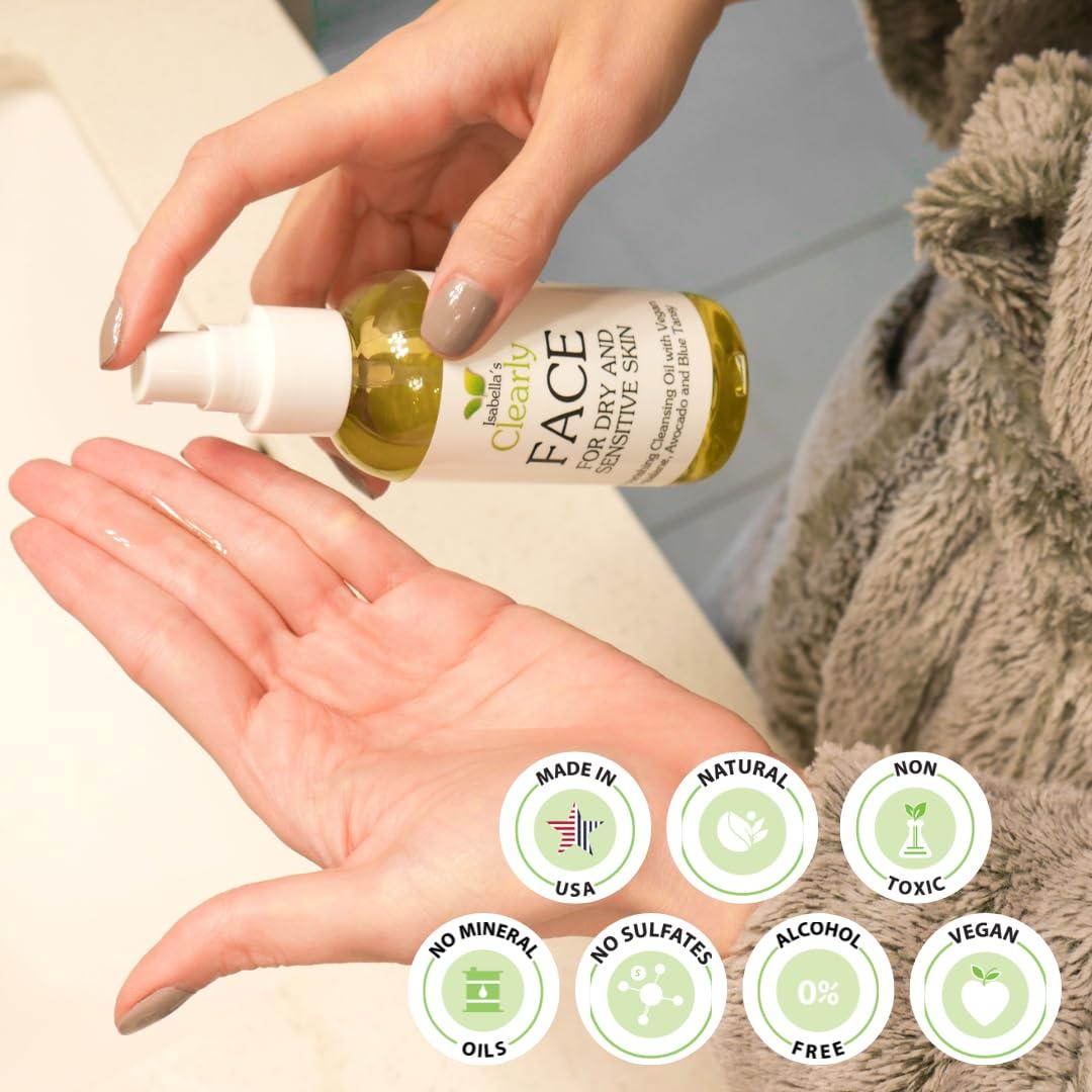 Limpiador Facial de Aceite Clearly FACE 130g - Piel Seca y Sensible