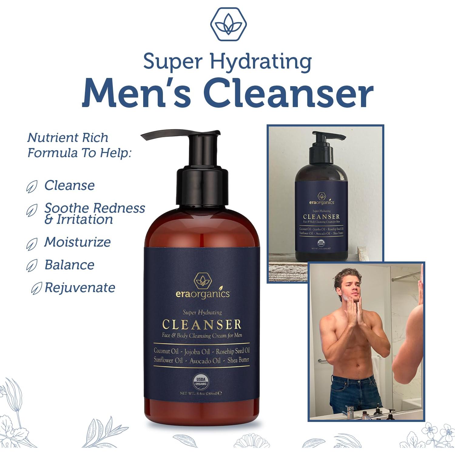 Limpiador Facial Orgánico para Hombres Era Organics 272g