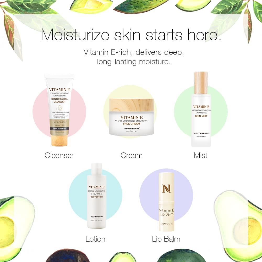 Limpiador Facial Neutriherbs Vitamina E 130g Suave para Piel