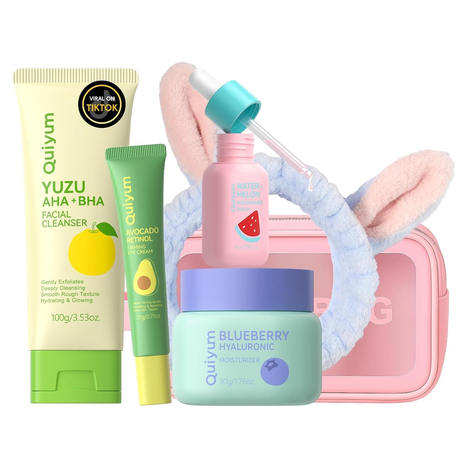 Conjunto de Cuidado de la Piel QUIYUM 5 Piezas para Adolescentes