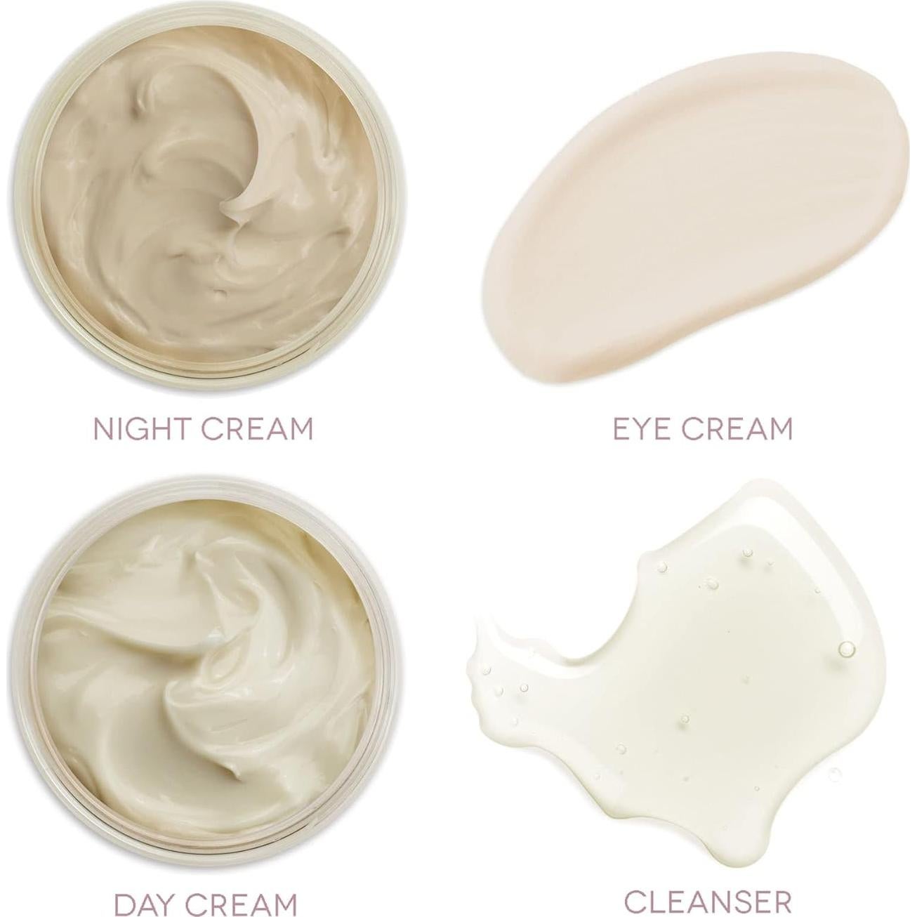 Conjunto Tea Time Earth To Skin: Limpiador y Cremas Antienvejecimiento