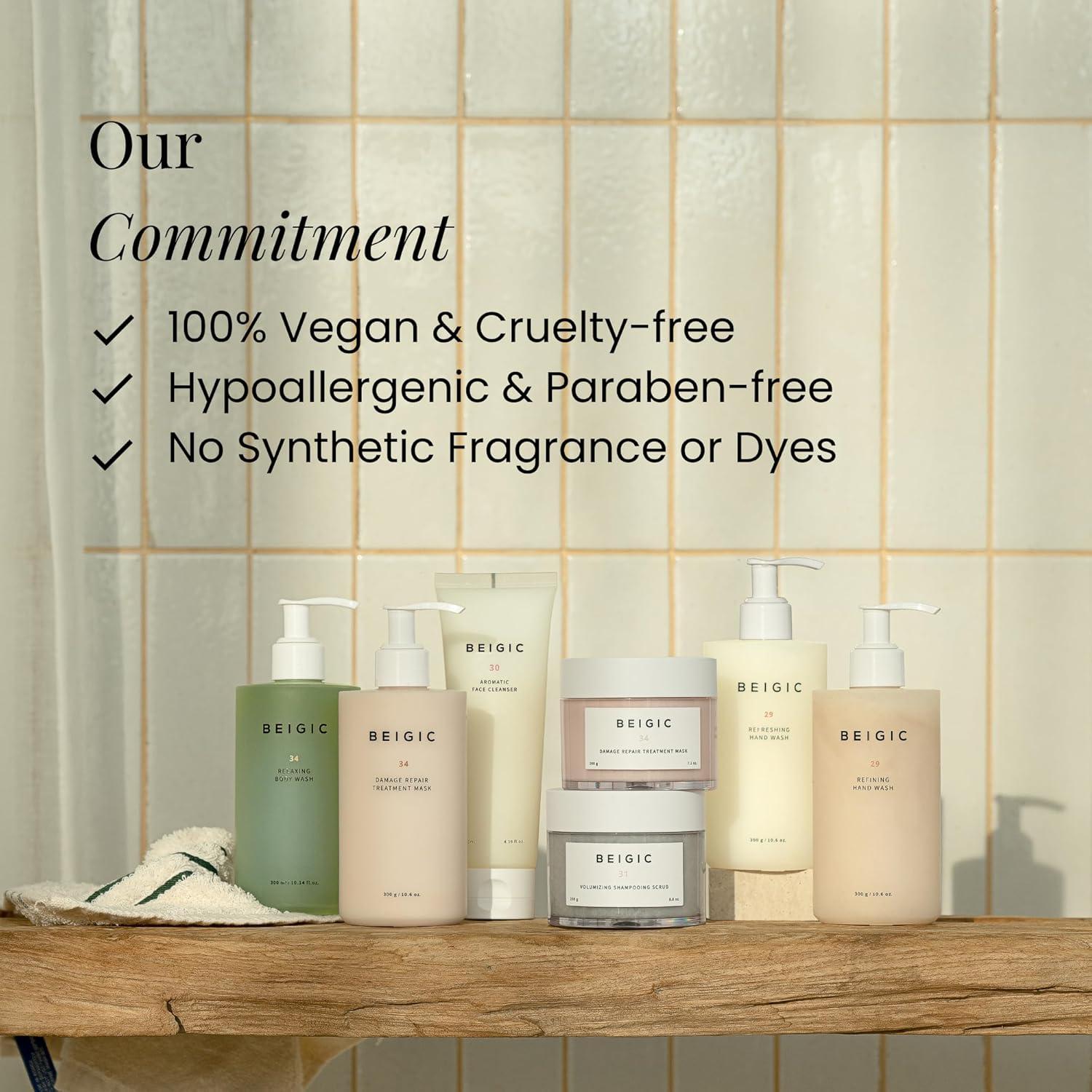 Limpiador Facial Espumoso BEIGIC 30 ml - Vegano con Ácido Hialurónico