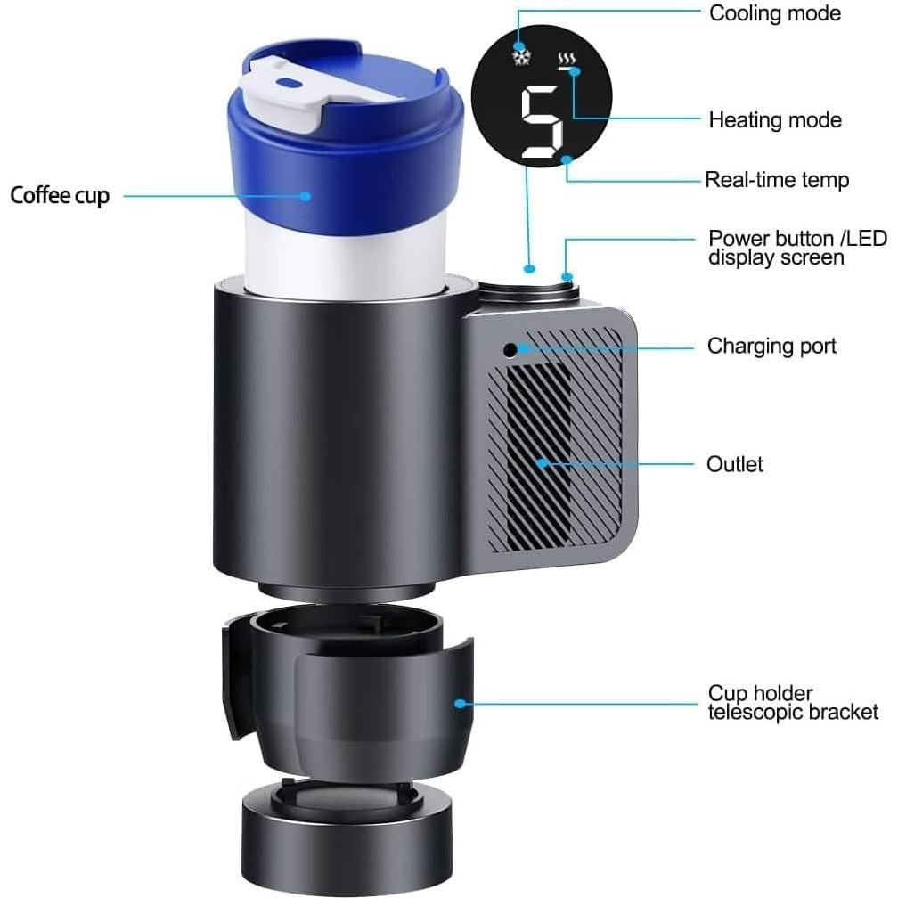 Enfriador y Calentador de Tazas YUEMIDAMY 12V 2 en 1