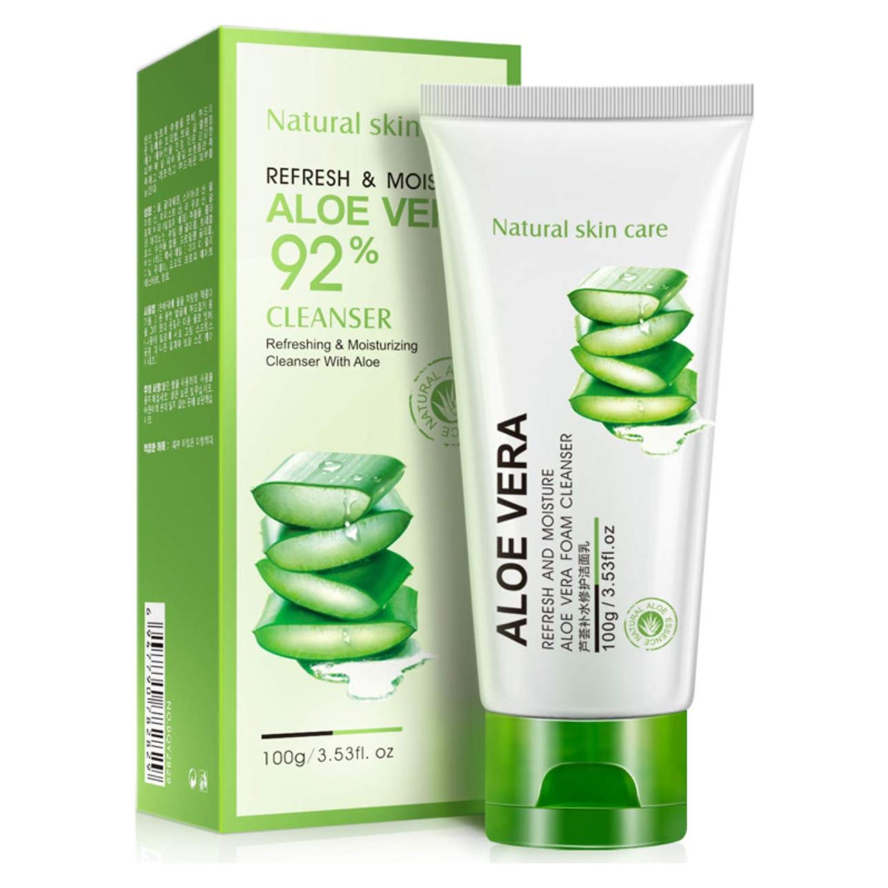 Limpiador Facial Espumoso BIOAQUA Aloe Vera 92% 100g