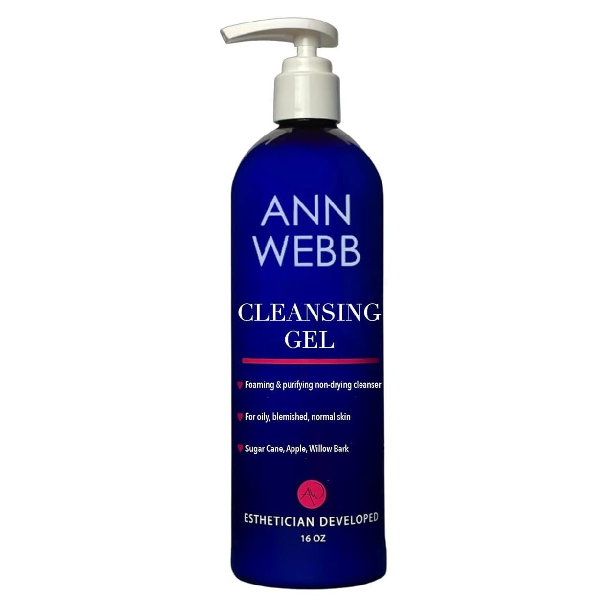 Gel Limpiador Espumoso Ann Webb 473ml Piel Grasa y Mixta