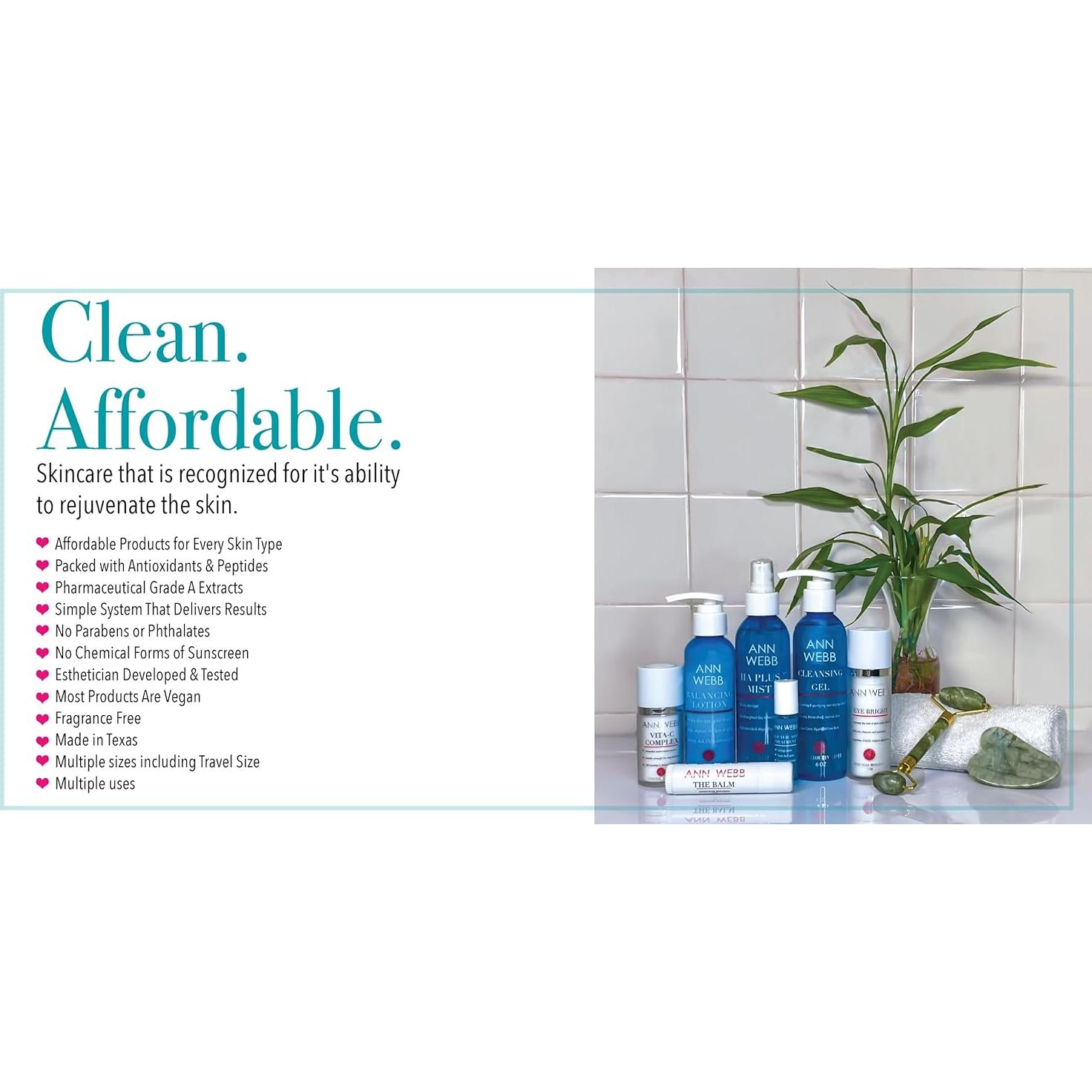 Gel Limpiador Espumoso Ann Webb 473ml Piel Grasa y Mixta