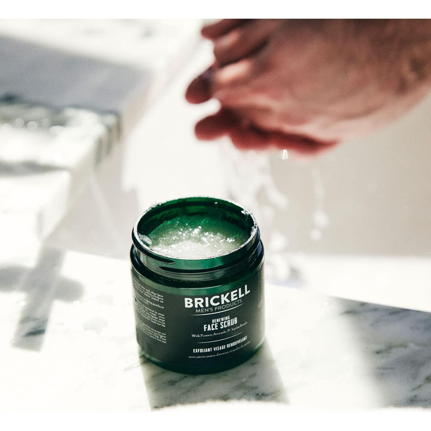 Exfoliante Facial Brickell para Hombres 56.7g Natural Orgánico