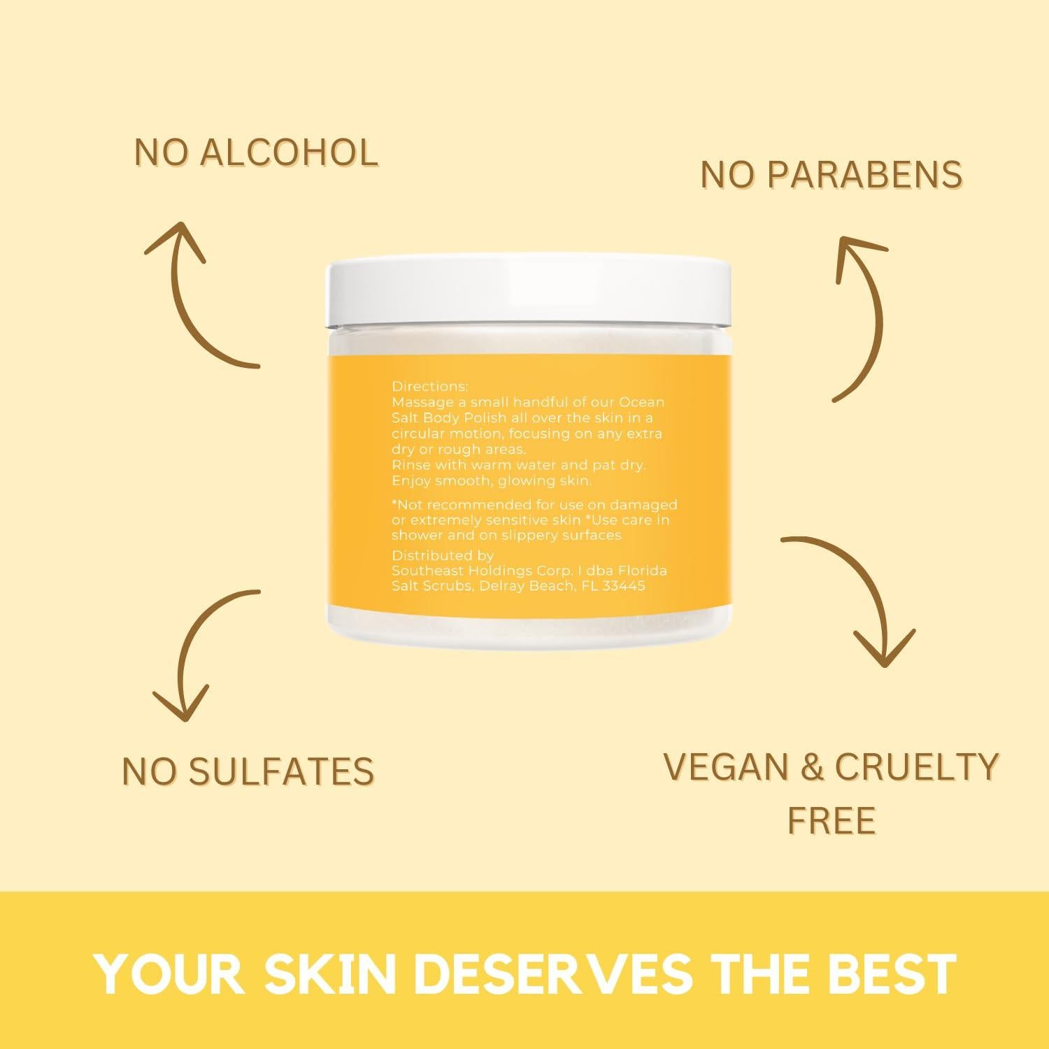 Exfoliante Corporal de Sal Marina Florida Suncare Yuzu 343.5 g