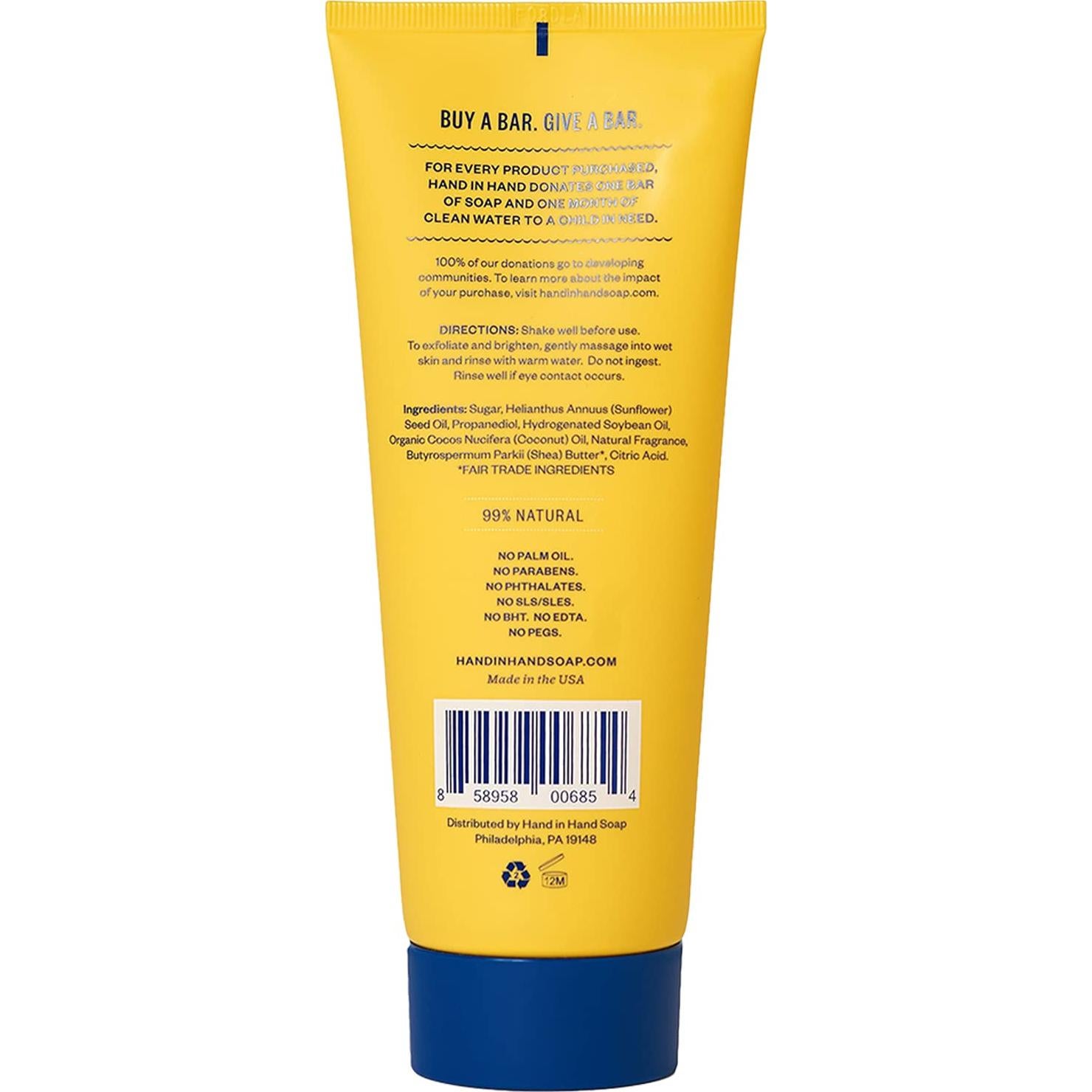 Exfoliante de Azúcar Hand in Hand 255g Coco y Mango Aroma