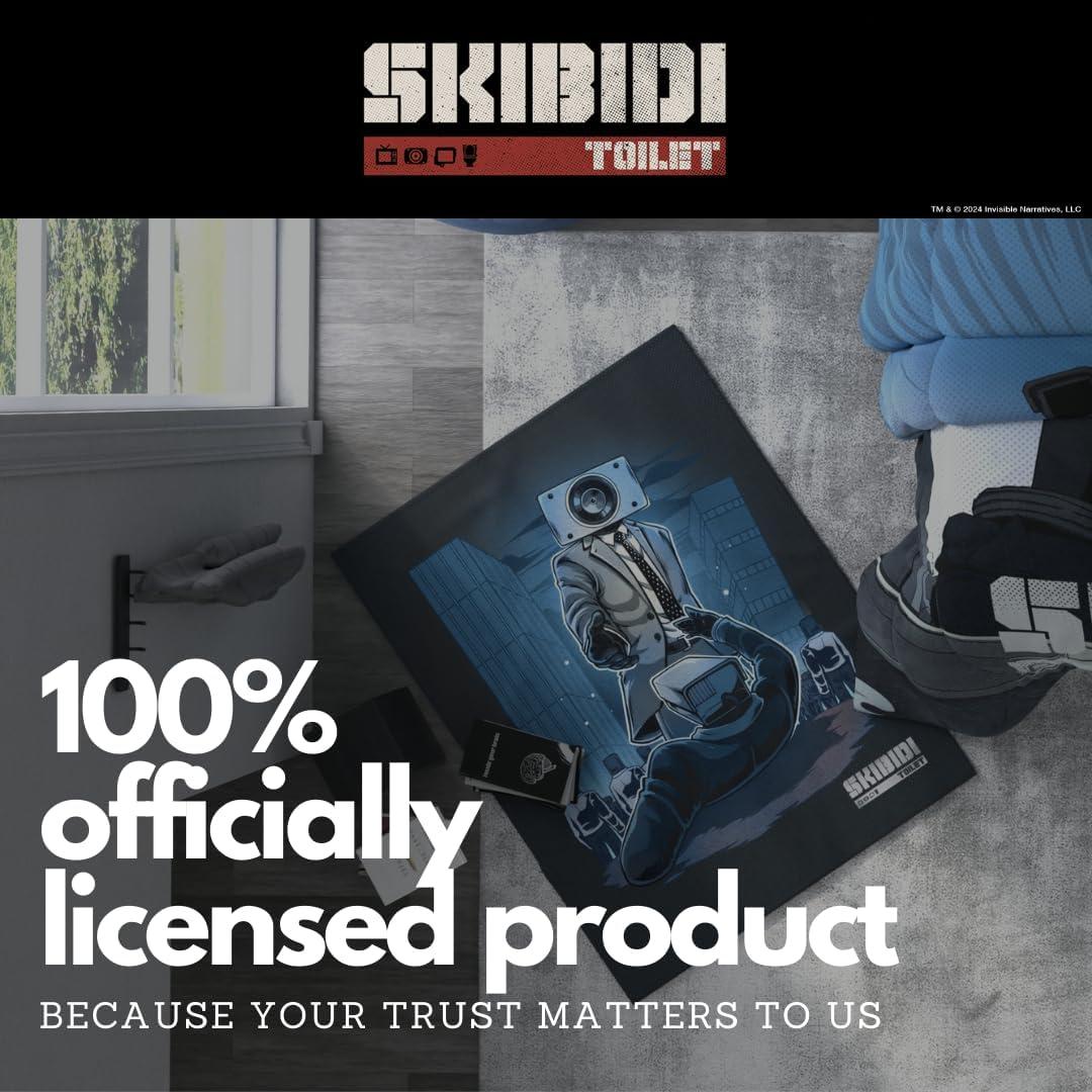 Manta Franco Skibidi Toilet 116x152 cm Suave y Acolchada