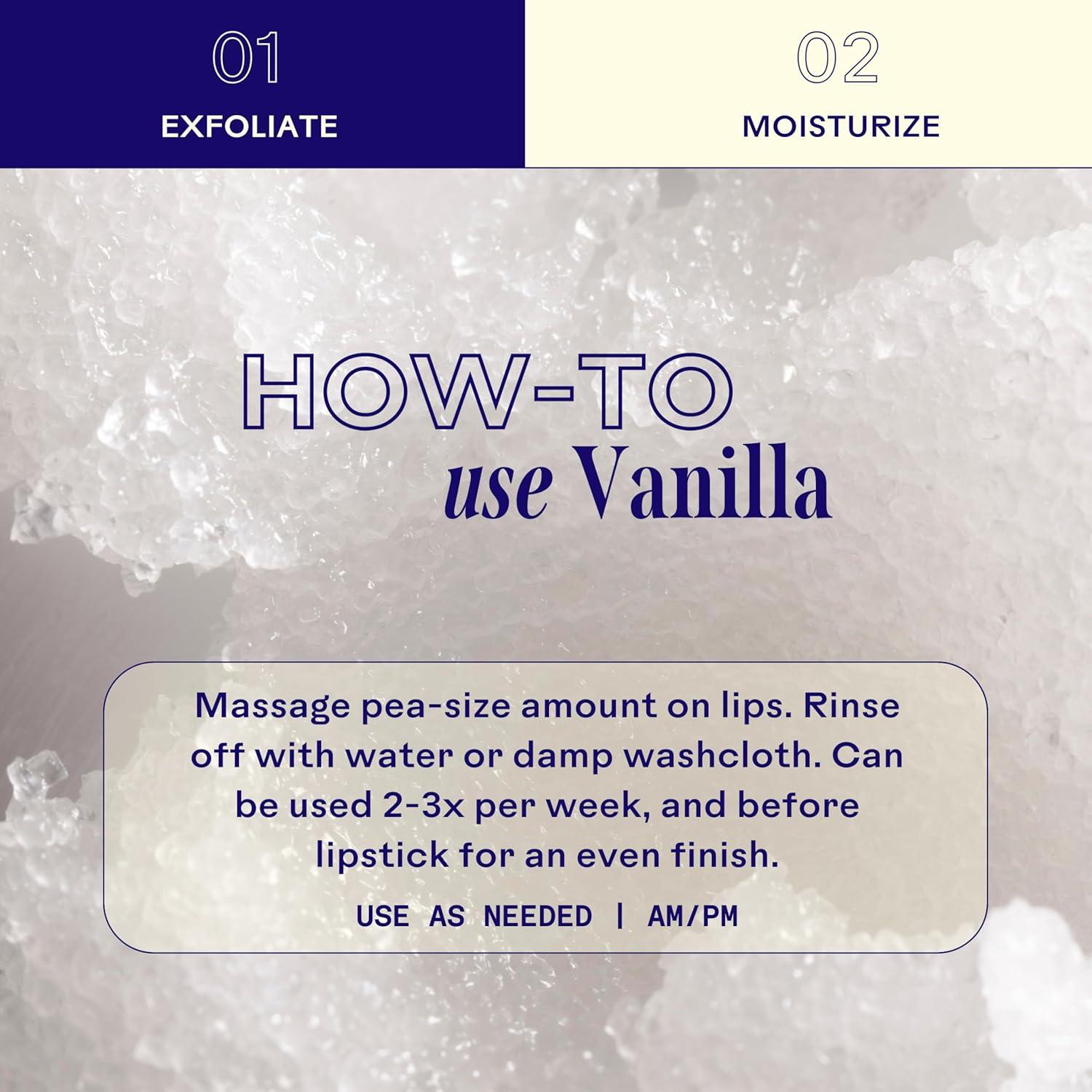 Exfoliante Labial Vegano Three Ships Vainilla 15g Hidratante