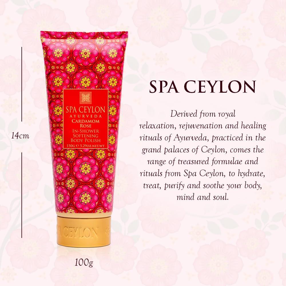 Exfoliante Corporal Suave en Ducha SPA CEYLON 150g Cardamomo Rosa