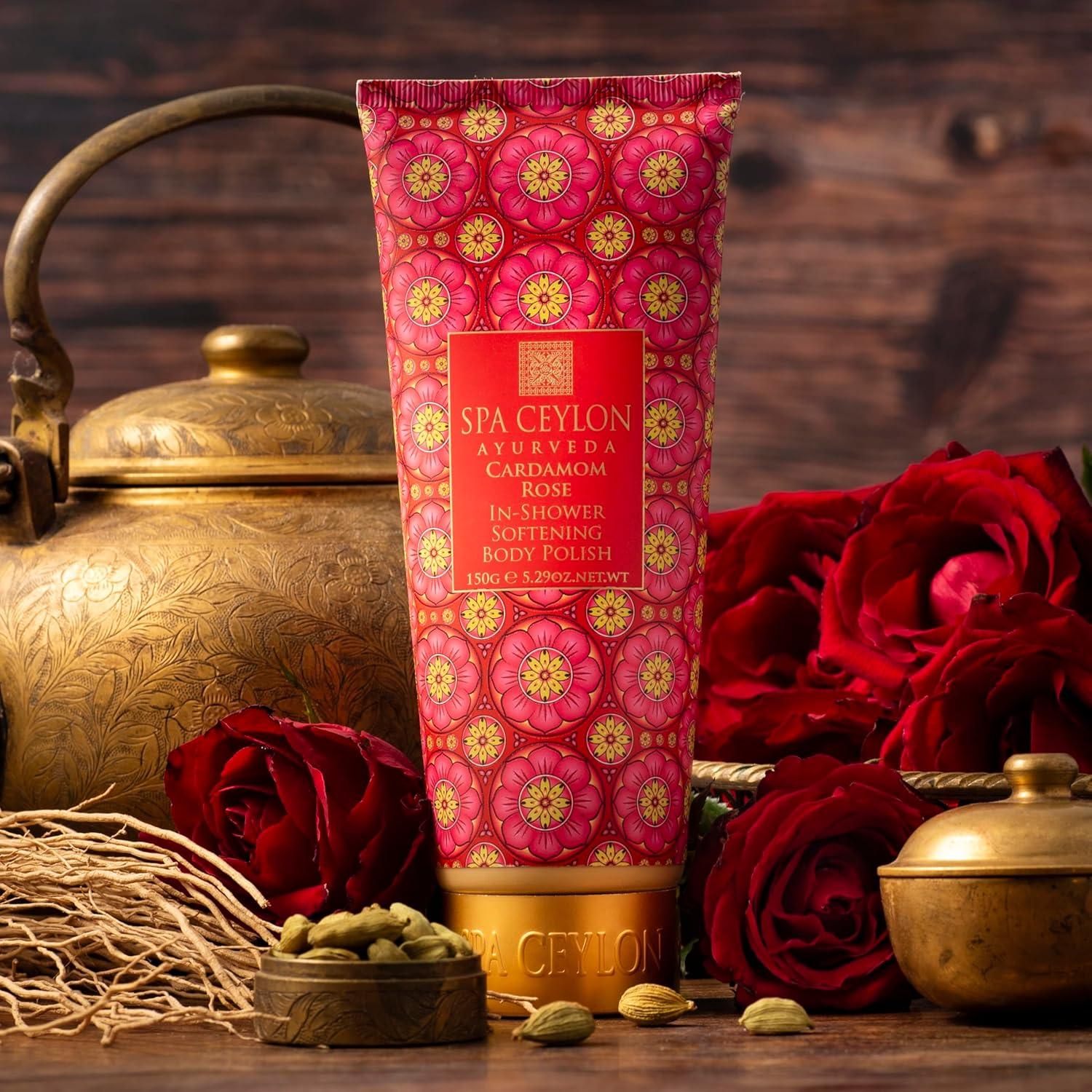 Exfoliante Corporal Suave en Ducha SPA CEYLON 150g Cardamomo Rosa