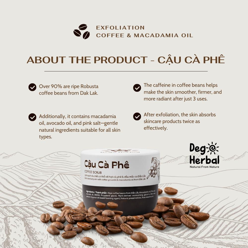 Exfoliante Corporal de Café Dak Lak 260 ml - Hidratante Natural
