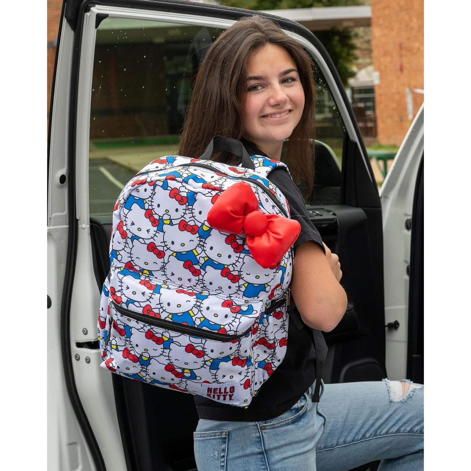 Mochila Kawaii Hello Kitty 40,6 cm Estampado Total 3D