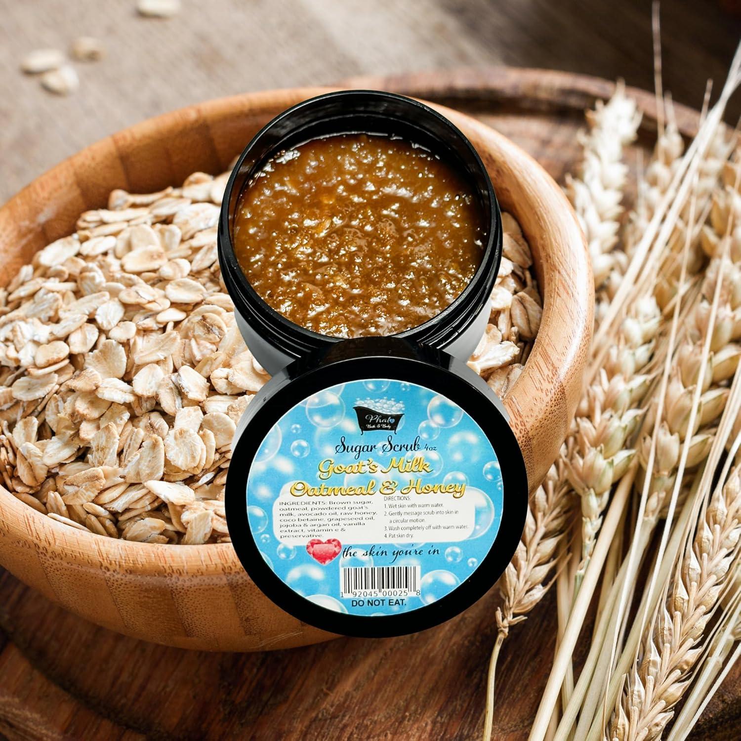 Exfoliante Natural de Azúcar de Leche de Cabra y Miel 250g