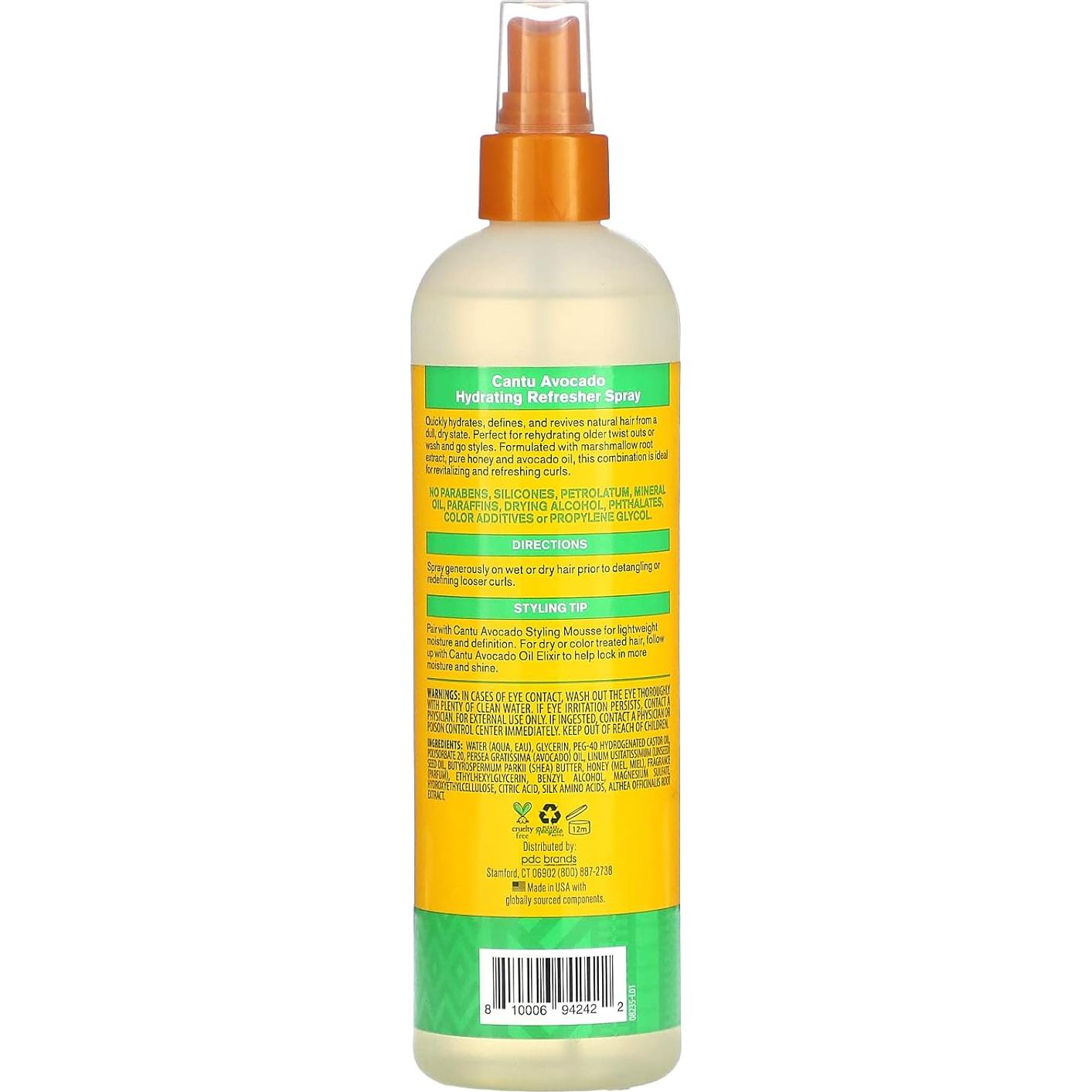 Spray Refrescante Hidratante Cantu Aguacate 355 ml