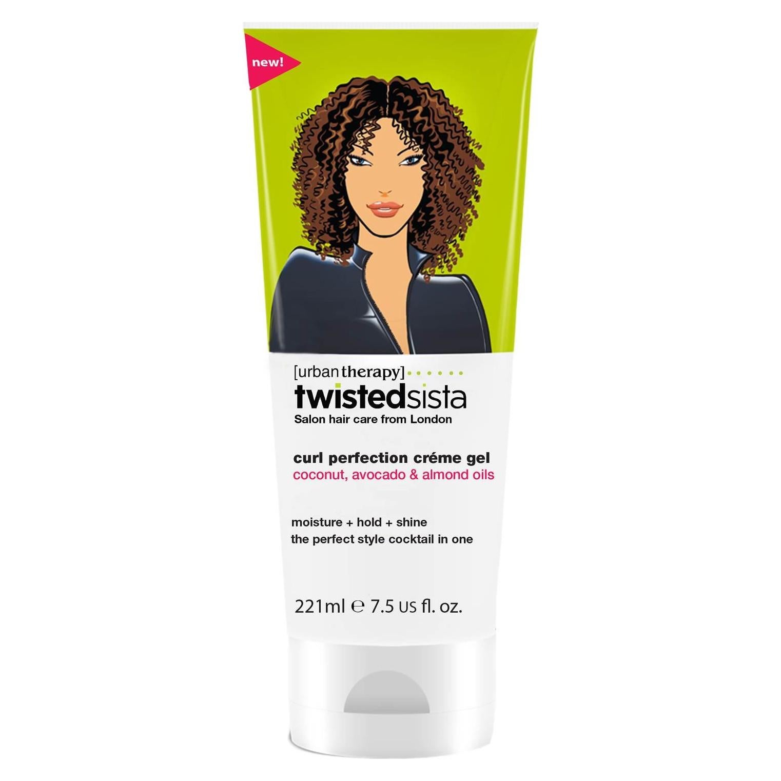 Gel de Crema Twisted Sista Curl Perfection 208g - Coco y Aguacate