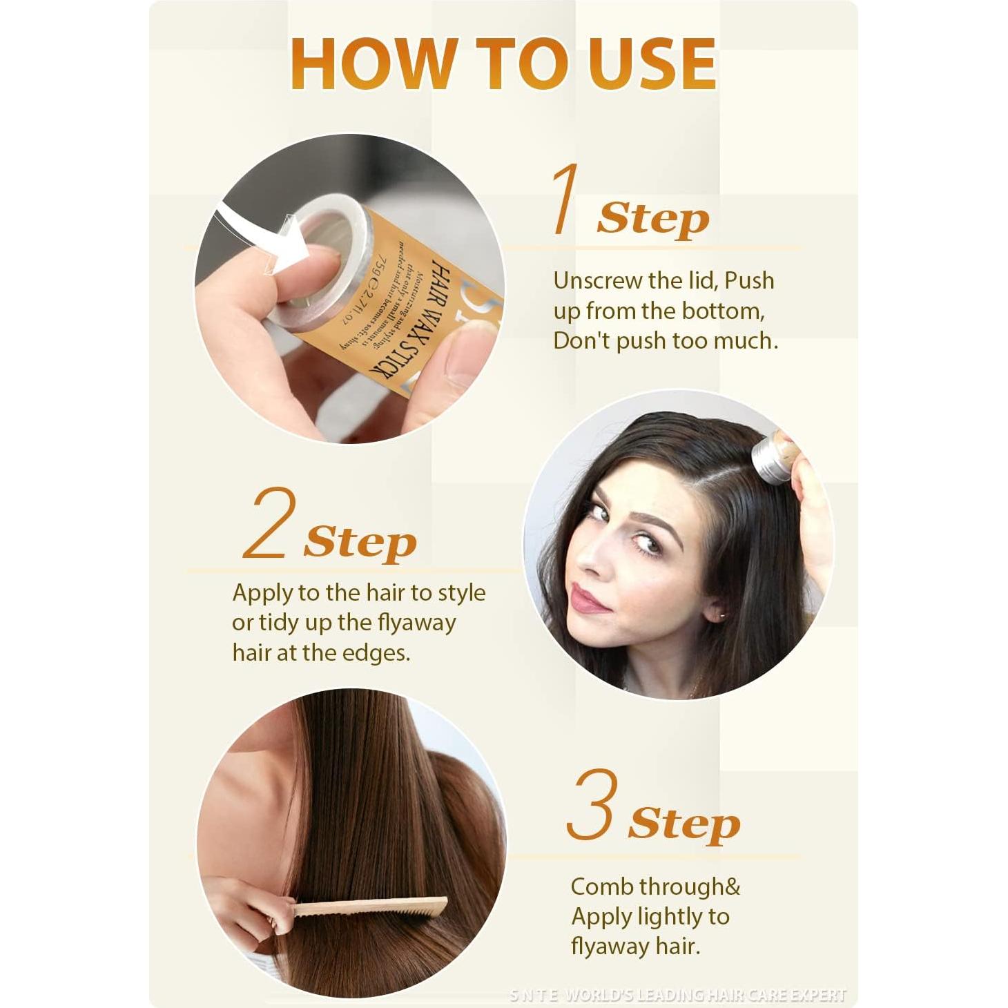 Stick de Cera para Cabello Samnyte 79.83 ml - Control Frizz