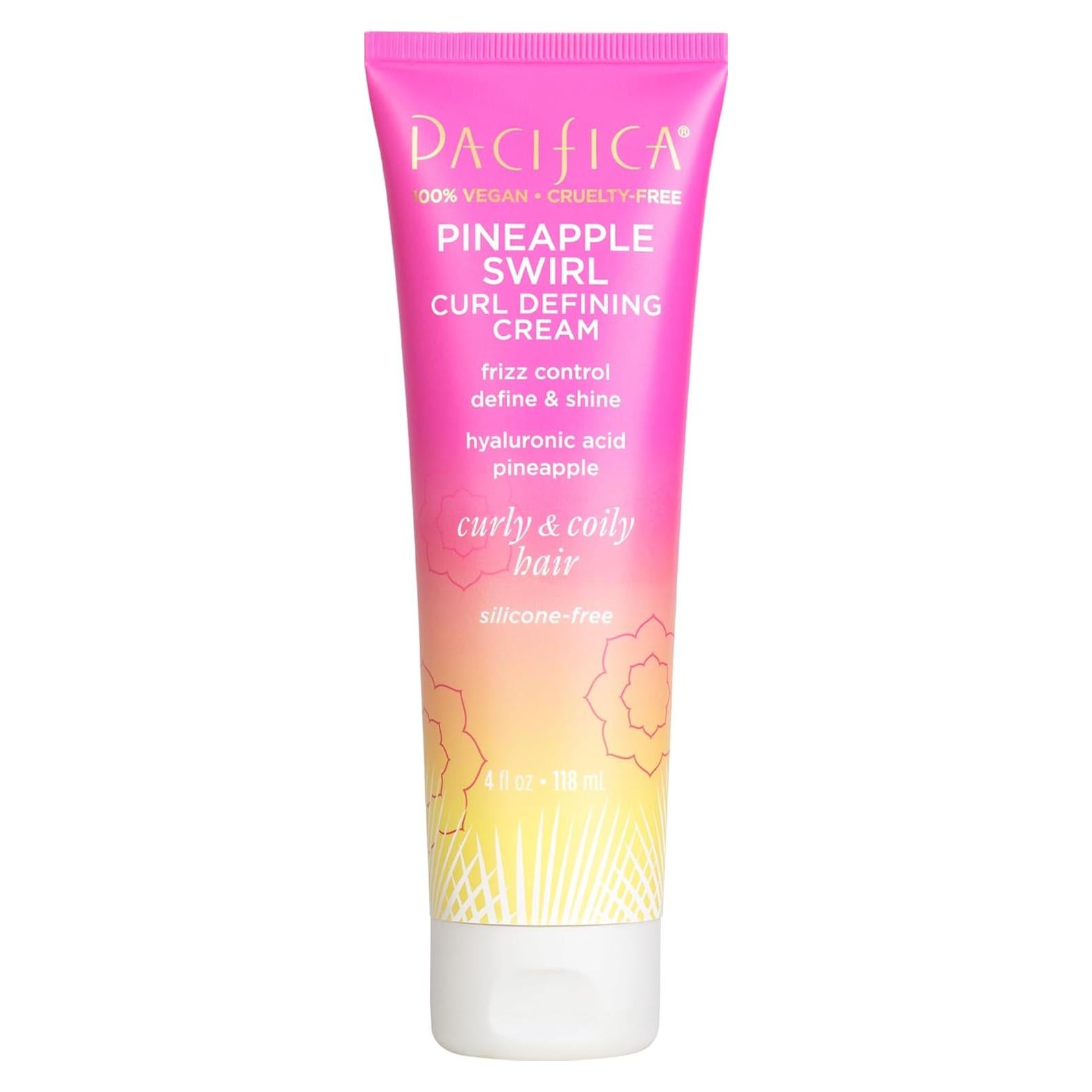 Crema Definidora de Rizos Pacifica Piña Swirl 118.3 ml - Control de Frizz