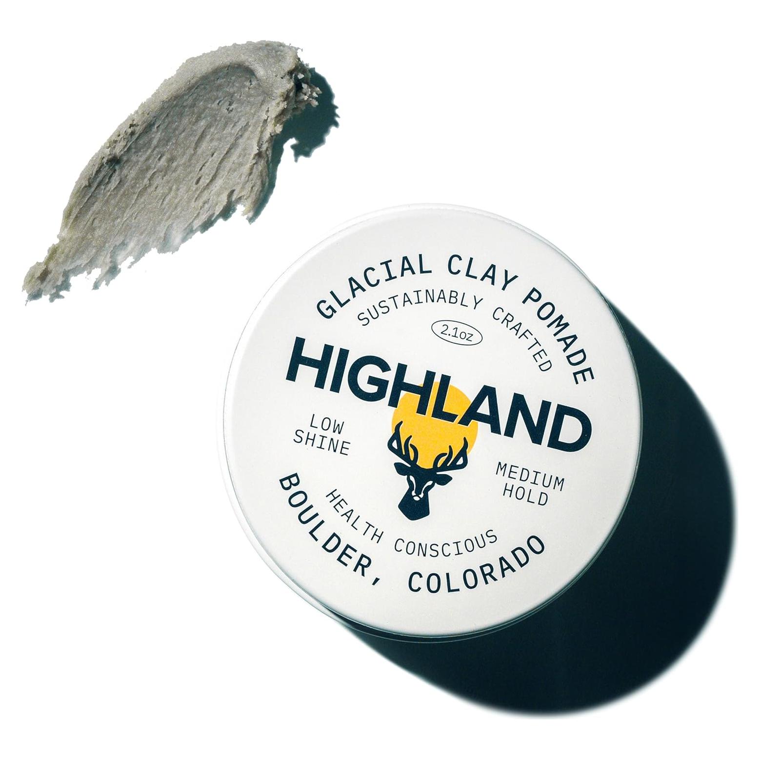 Arcilla para el cabello Highland - 100% natural, sujeción media