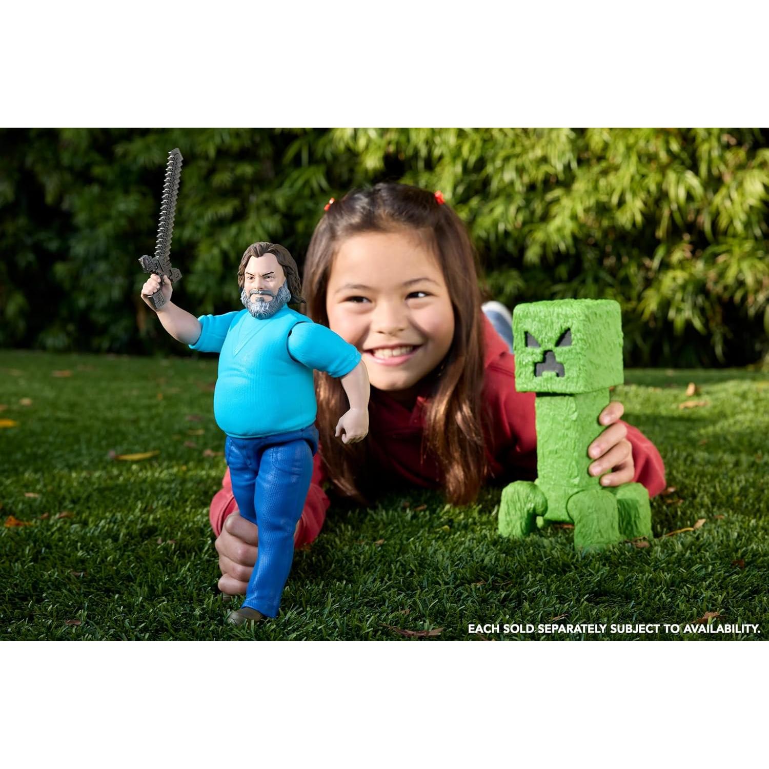 Figura de acción Mattel Minecraft Creeper 30 cm posable