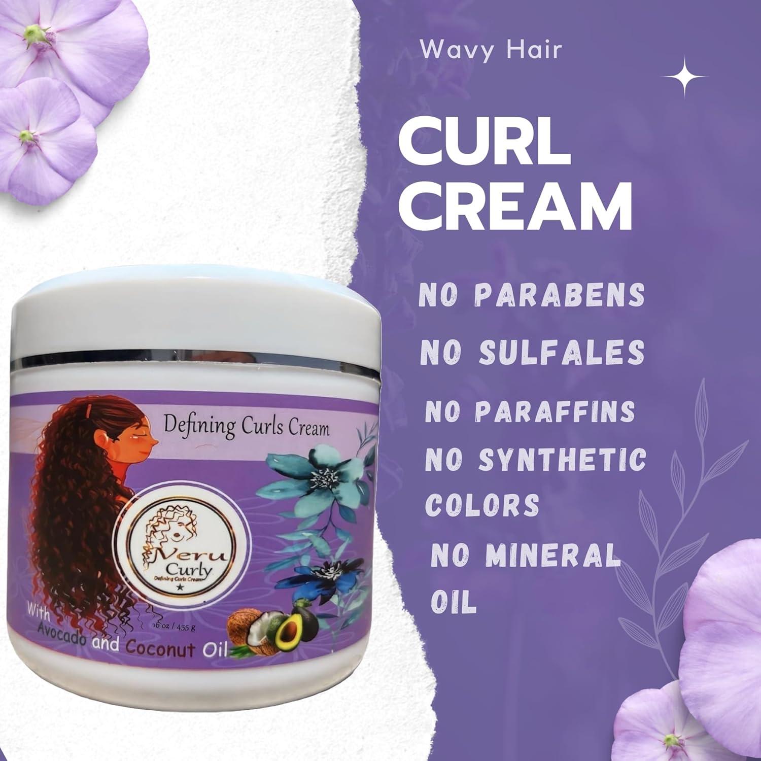 Crema Definidora de Rizos VeruCurly 473ml - Hidratante Sin Pegajosidad