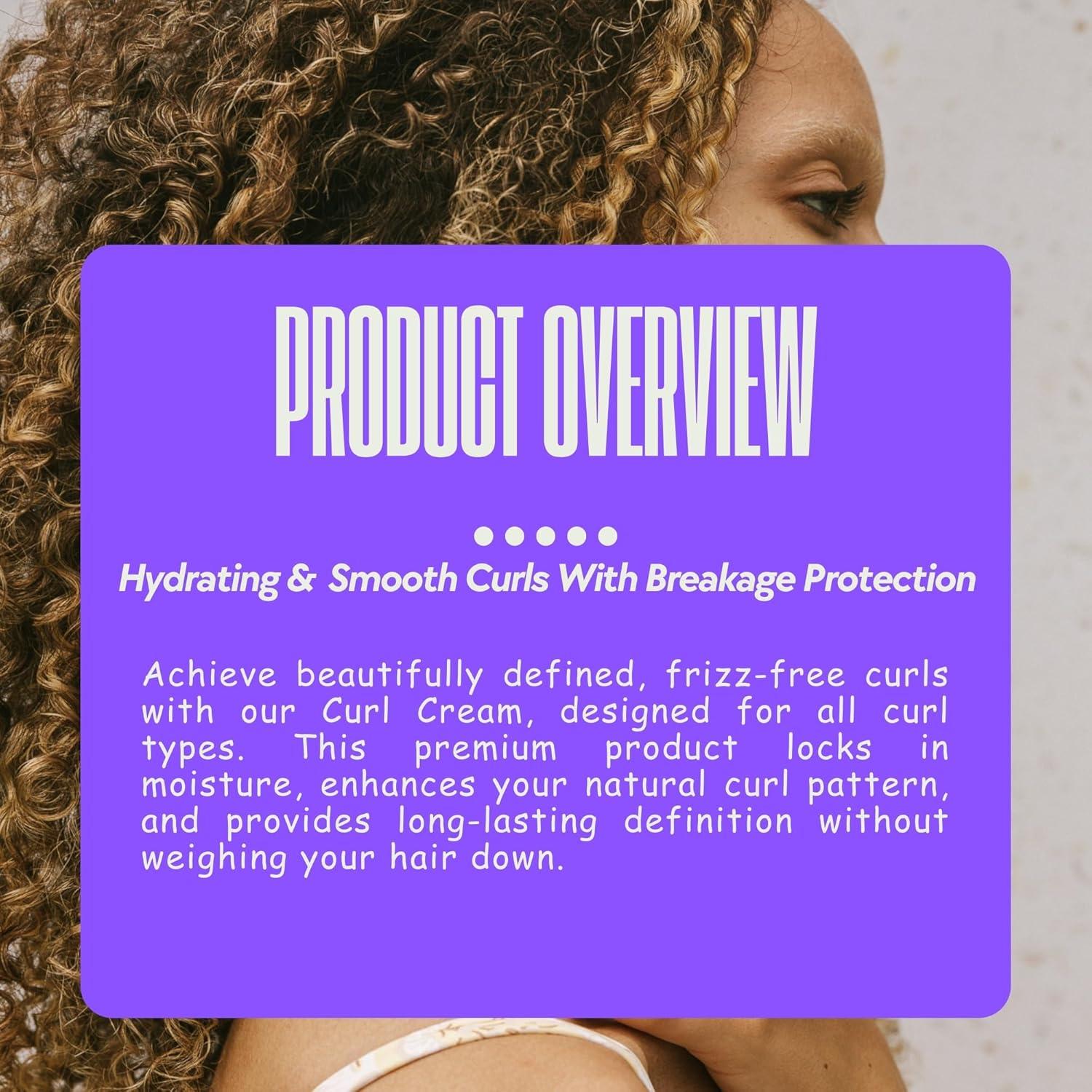 Crema Definidora de Rizos VeruCurly 473ml - Hidratante Sin Pegajosidad