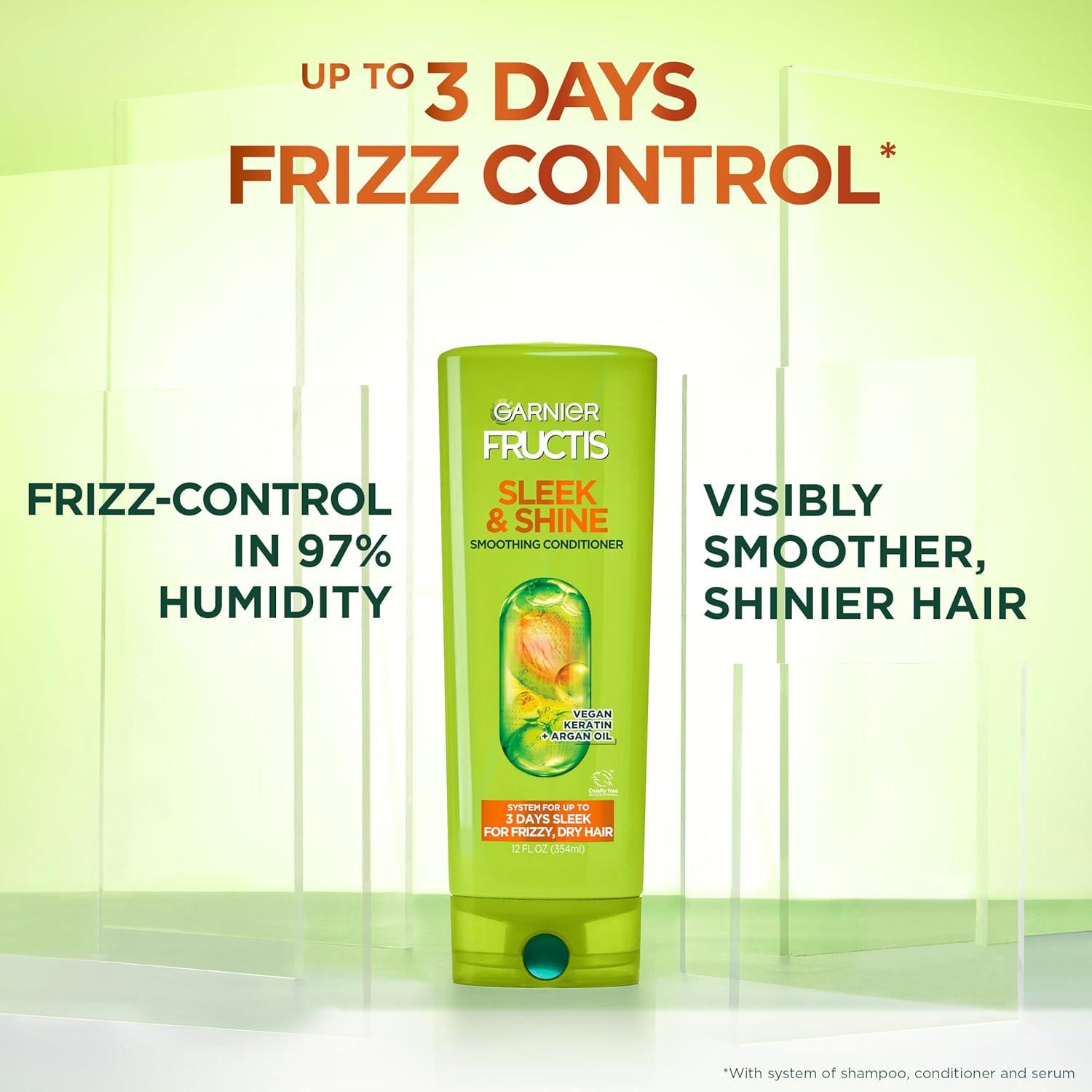 Acondicionador Garnier Fructis Liso y Brillante 621 ml Control Frizz