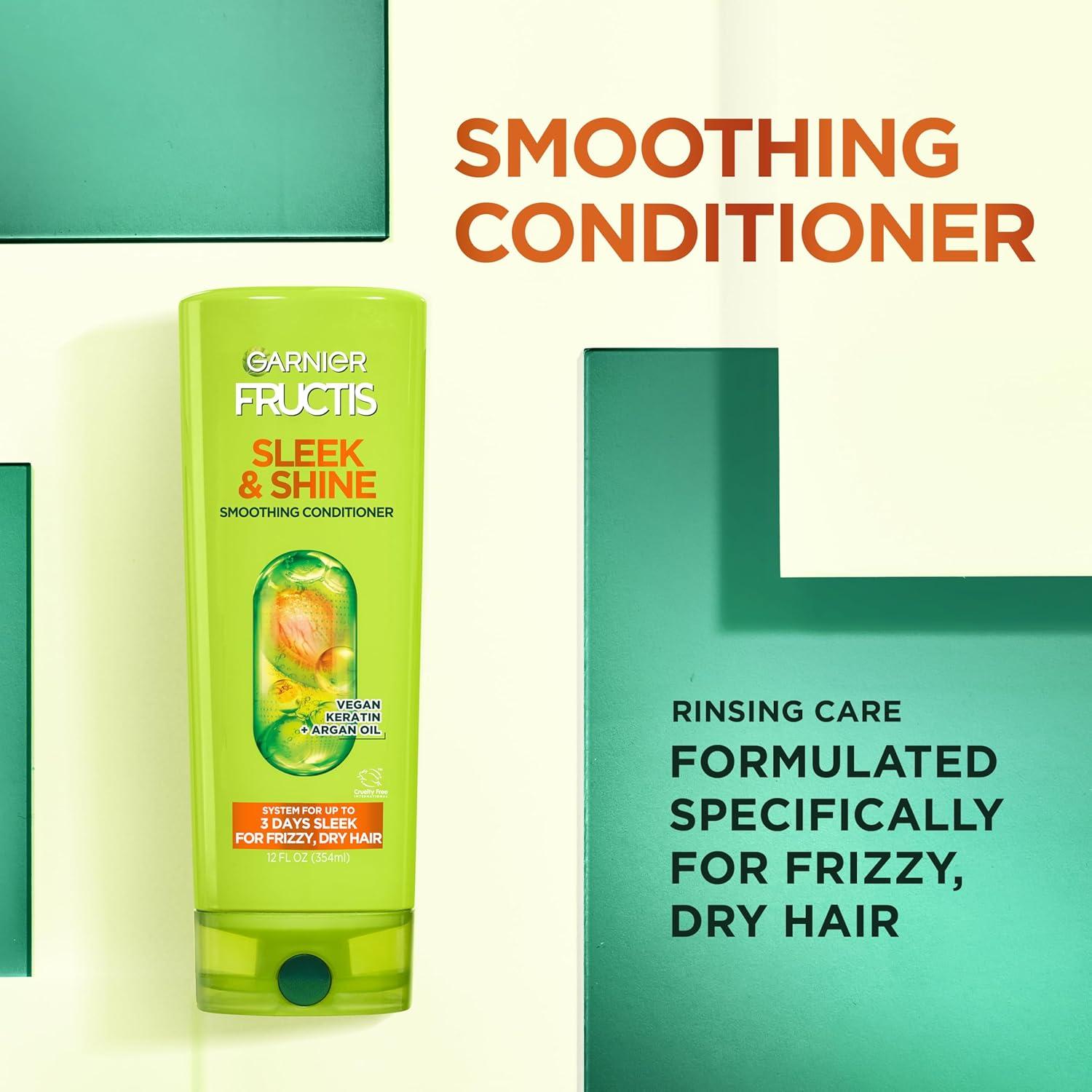 Acondicionador Garnier Fructis Liso y Brillante 621 ml Control Frizz