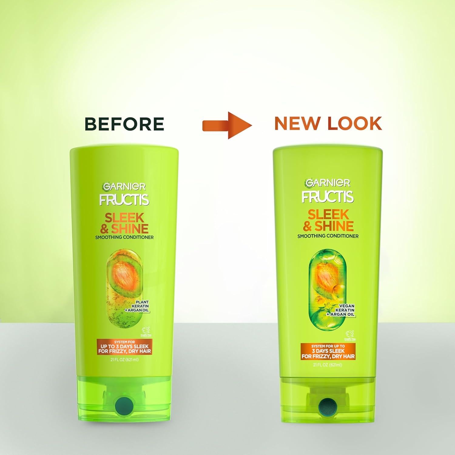 Acondicionador Garnier Fructis Liso y Brillante 621 ml Control Frizz