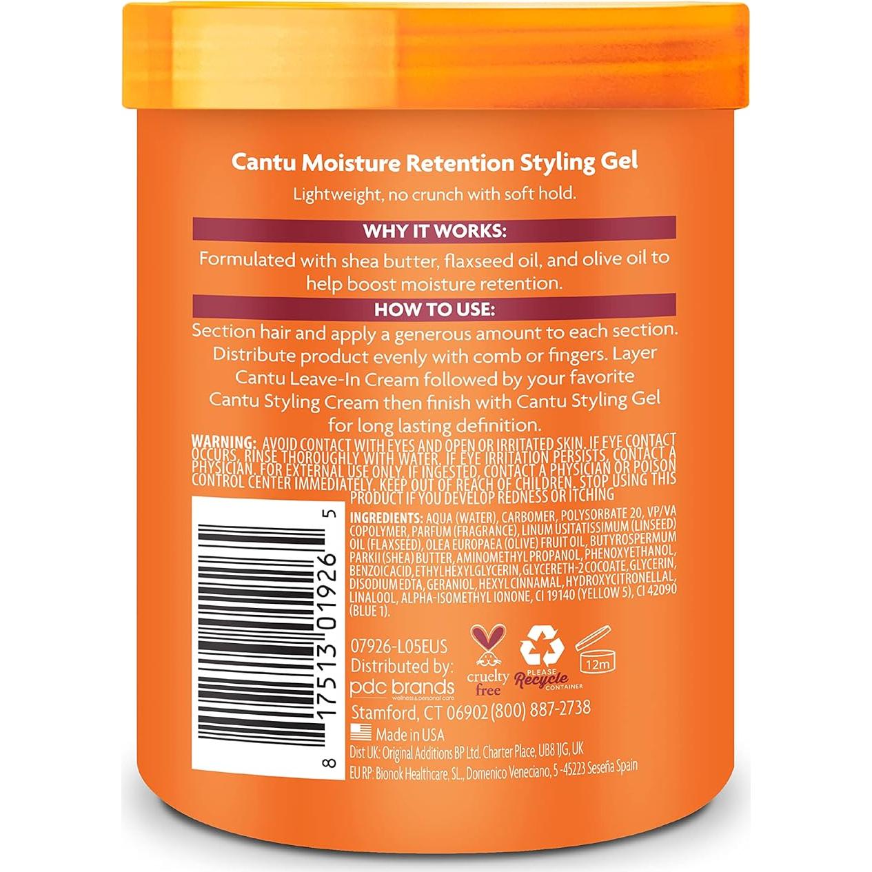 Gel de Estilo Cantu con Semilla de Lino y Aceite de Oliva 523 g