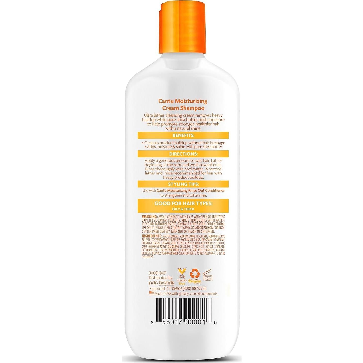 Champú Crema Hidratante Cantu Manteca de Karité 400 ml