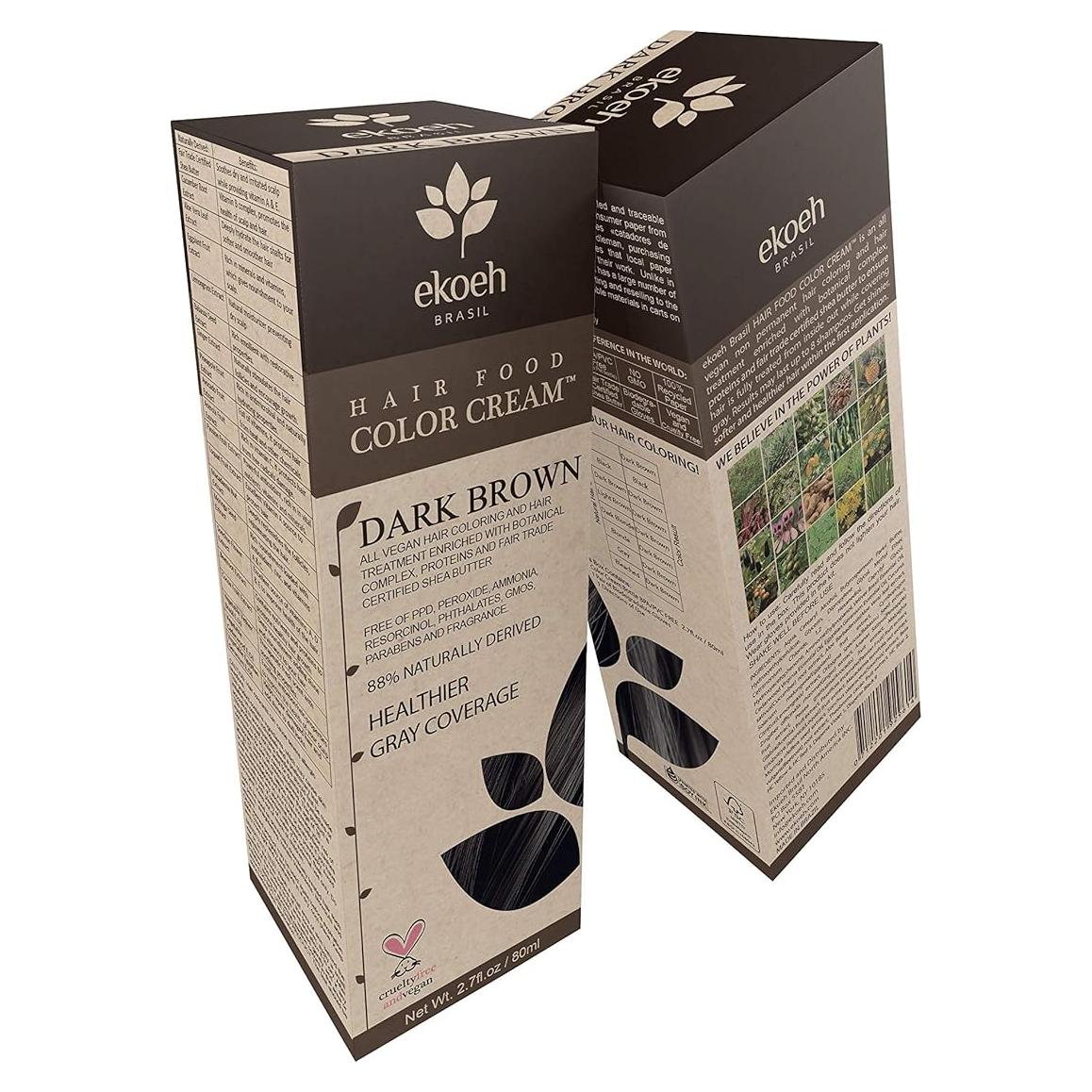 Crema Colorante EKOEH BRASIL Marrón Oscuro 80ml Vegana