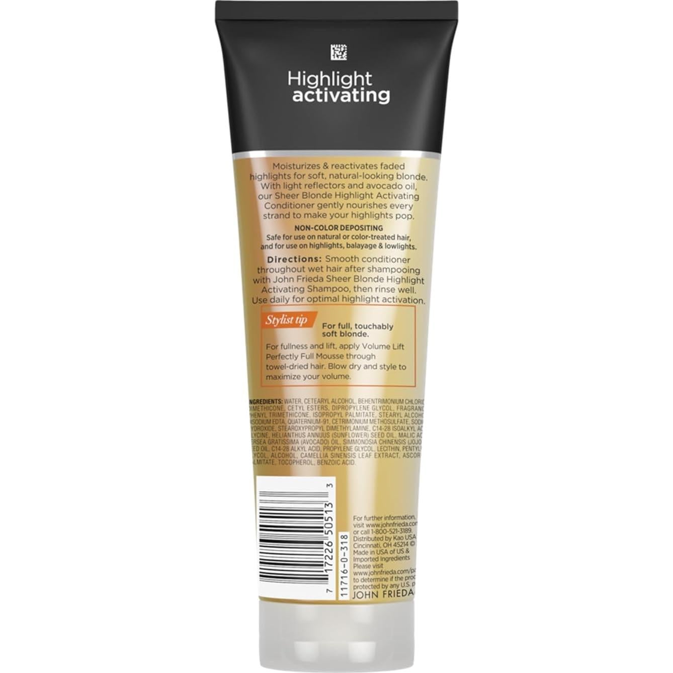 Acondicionador Iluminador John Frieda Sheer Blonde 250 ml x2